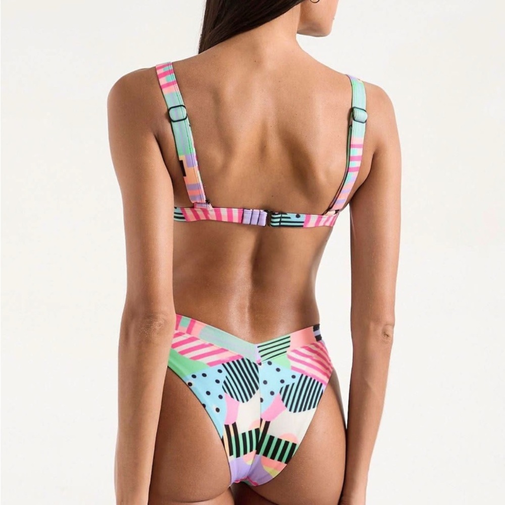 Colorful Geometric Bikini Set - Picture 2 of 3
